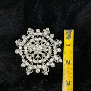 Large CZ brooch